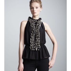 Robert Rodriguez Neiman Marcus Ruffled Blouse